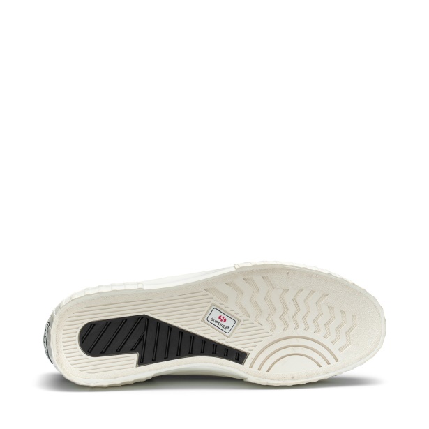 CA Superga 2631 Stripe Platform Vegan Fau Black-White