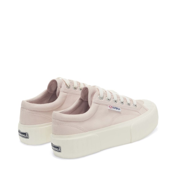 CA Superga 2631 Stripe Platform Pink Almond