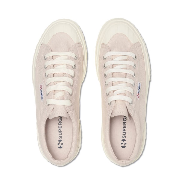 CA Superga 2631 Stripe Platform Pink Almond