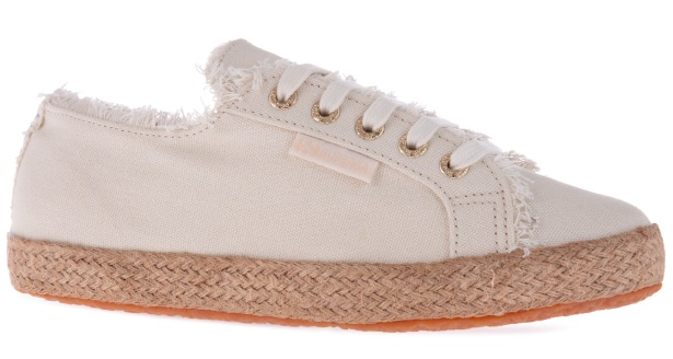 CA Superga 2790 Fringed Cotton Rope Beige Gesso