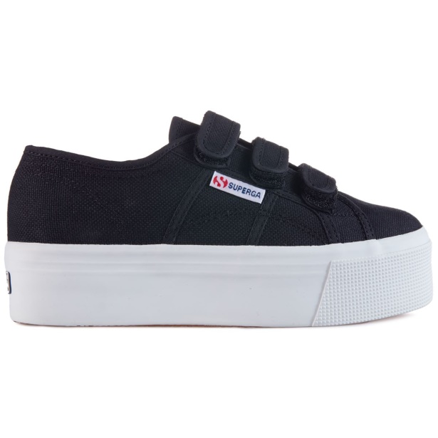 CA Superga 2790 Straps Black-Fwhite