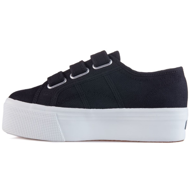 CA Superga 2790 Straps Black-Fwhite