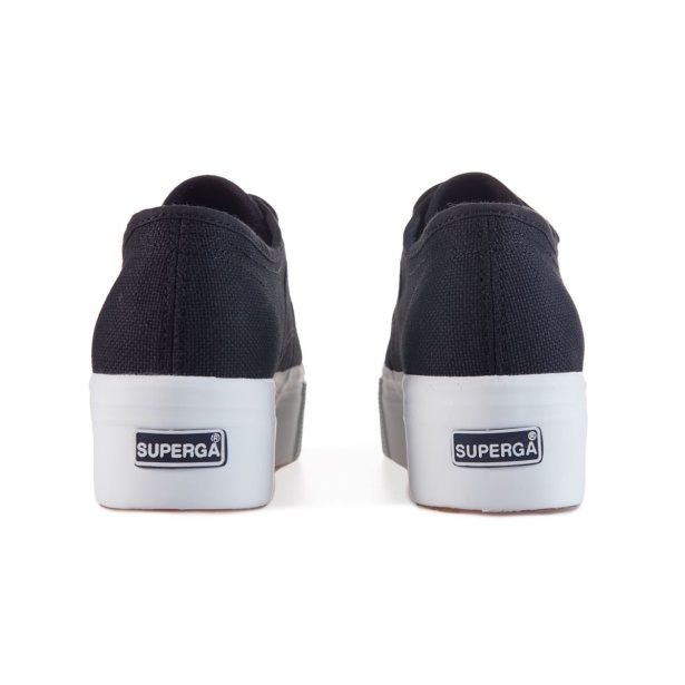 CA Superga 2790 Straps Black-Fwhite