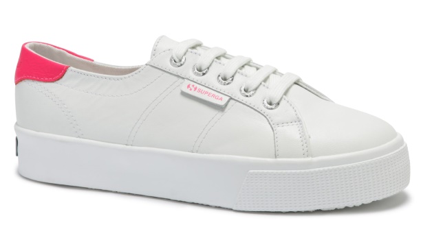 CA Superga 2730-Nappacomfleau White-Coral Fluo