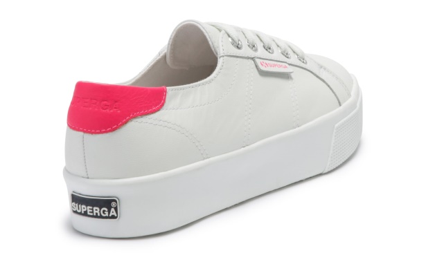 CA Superga 2730-Nappacomfleau White-Coral Fluo