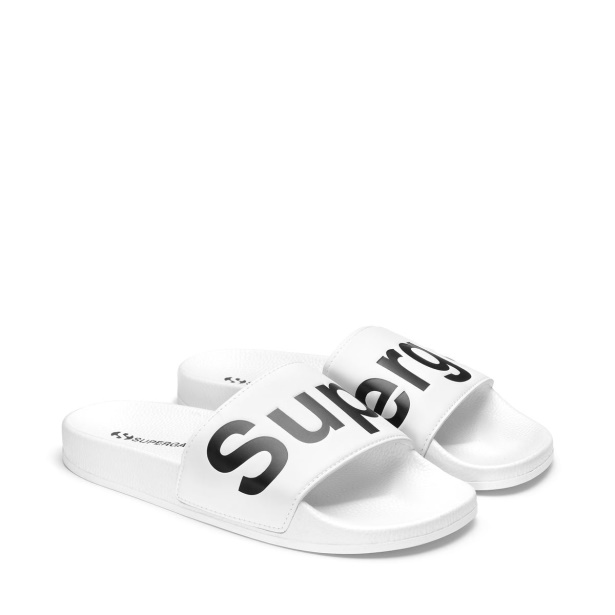 CA Superga 1908 Slides Polysoft White Black White
