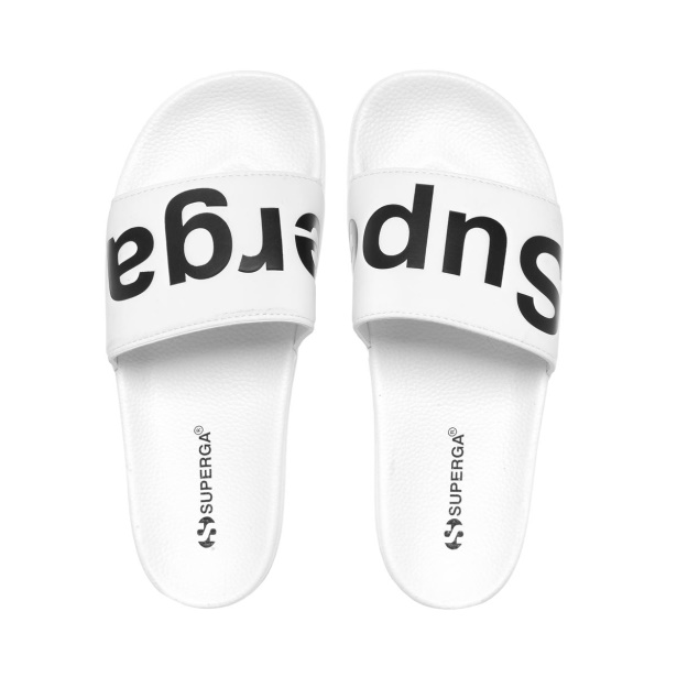 CA Superga 1908 Slides Polysoft White Black White