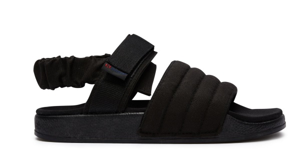 CA Superga 1911 Sandal Quilted Organic Ca Black