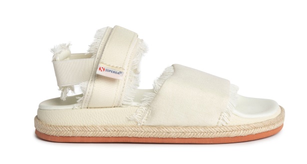 CA Superga 1911 Sandal Fringed Organic Ca Natural Beige