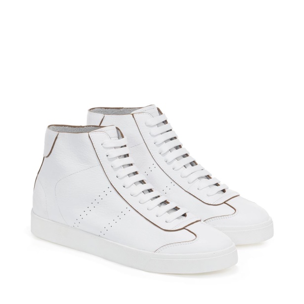 CA Superga 2871 Club S Raw Cut Leather White Orange Dusty