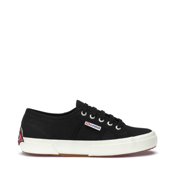 CA Superga 2750 Multicolor Logo Black-Red Lips-Black