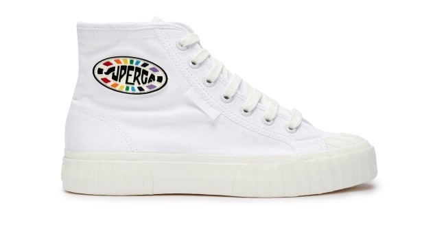 CA Superga 2696 Stripe Multicolor Logo White Multicolor