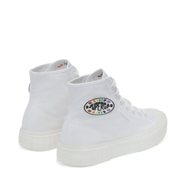 CA Superga 2696 Stripe Multicolor Logo White Multicolor