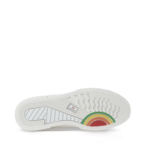 CA Superga 2696 Stripe Multicolor Logo White Multicolor