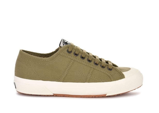 CA Superga 2390 Military 7 Eyelets Green Tortora-White
