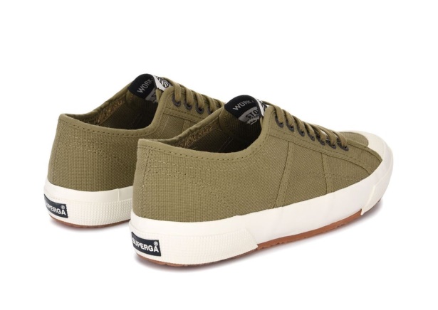 CA Superga 2390 Military 7 Eyelets Green Tortora-White