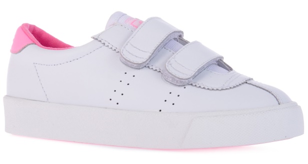 CA Superga 2843 Kids Club S Straps Action White-Cotton Candy