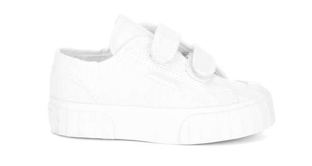 CA Superga 2630 Kids Stripe Straps Total White-White