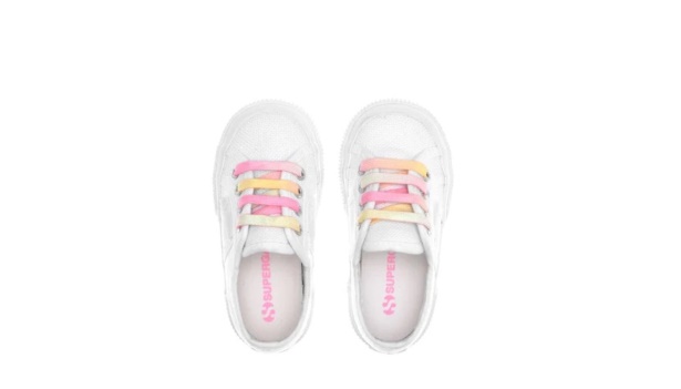 CA Superga 2750 Kids Shaded Lace White-Candy Multicolor