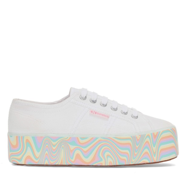 CA Superga 2790 Multicolor Liquify Sole White-Multicolor Pastels