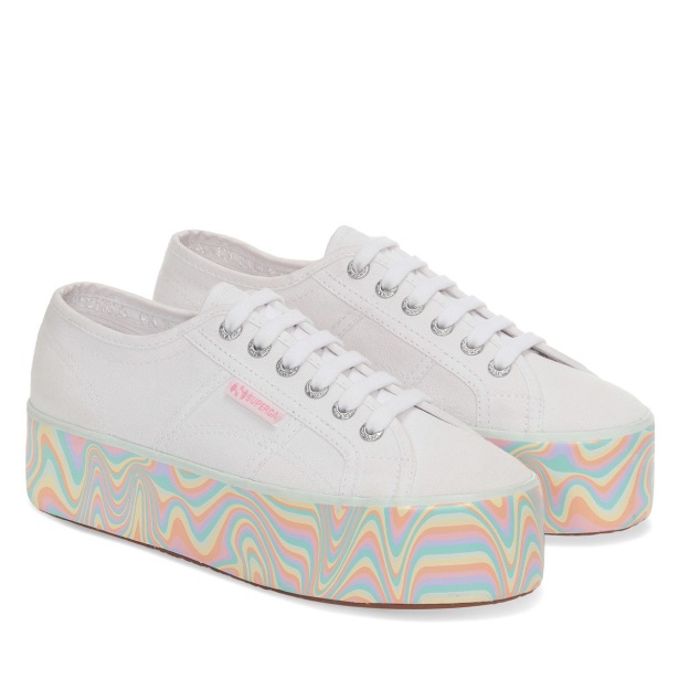 CA Superga 2790 Multicolor Liquify Sole White-Multicolor Pastels