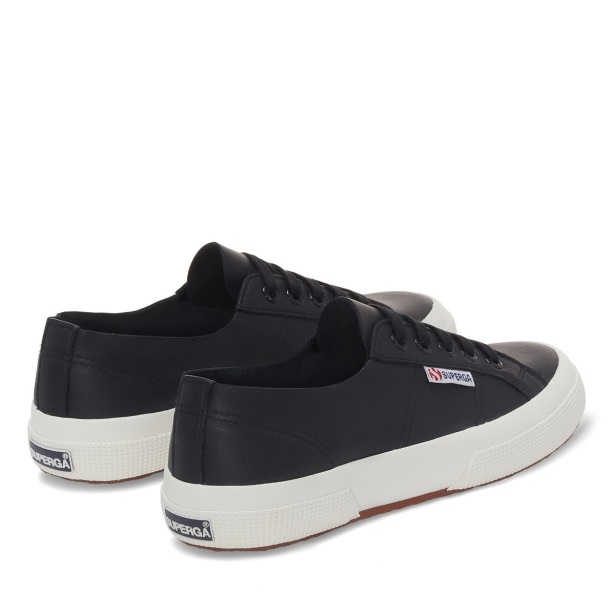 CA Superga 2750 Unlined Nappa Black-F Avorio