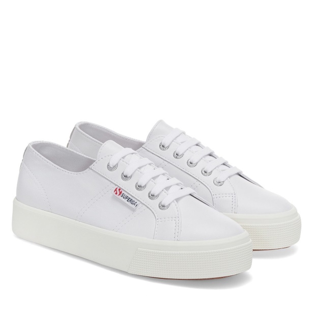 CA Superga 2730 Nappa Optical White-Silver-F Avorio