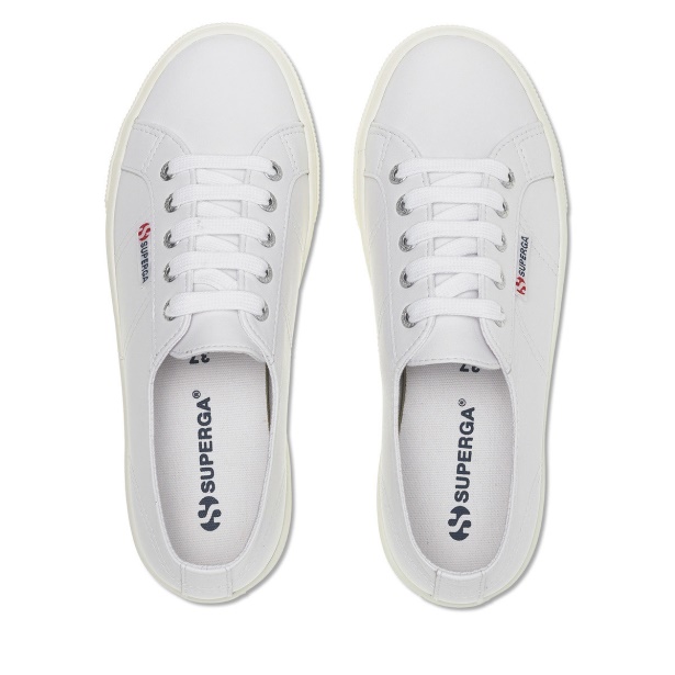CA Superga 2730 Nappa Optical White-Silver-F Avorio