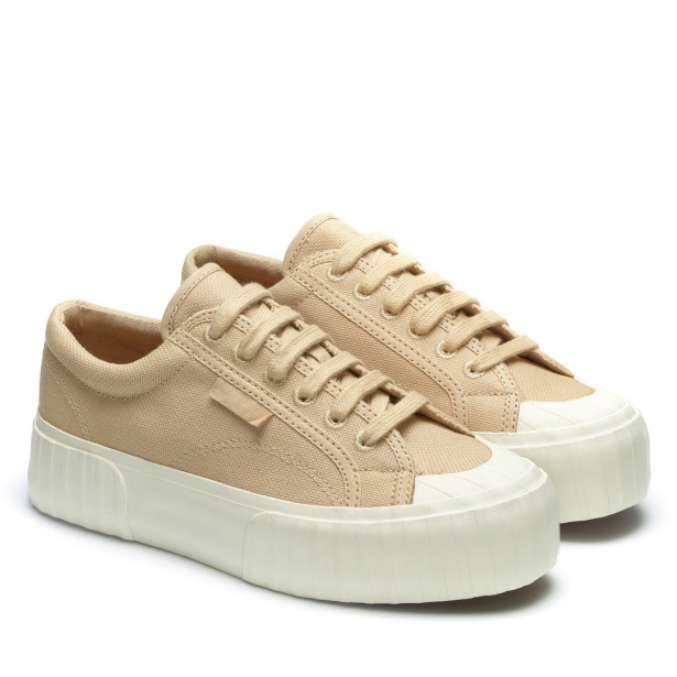 CA Superga 2631 Stripe Platform Organic Natural Dye Magenta-Terminalia