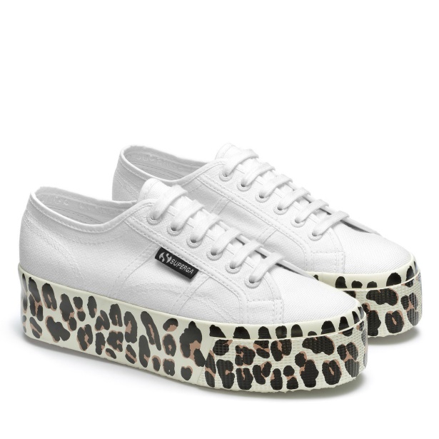 CA Superga 2790 Light Leopard Foxing Print White Avorio-F Lt Beige Leopar