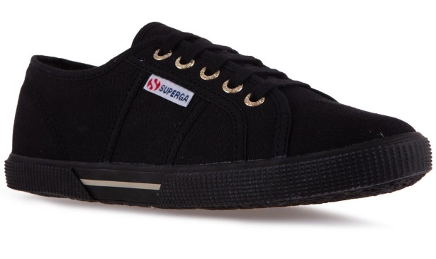CA Superga 2950 Cotu Black-Pale Gold
