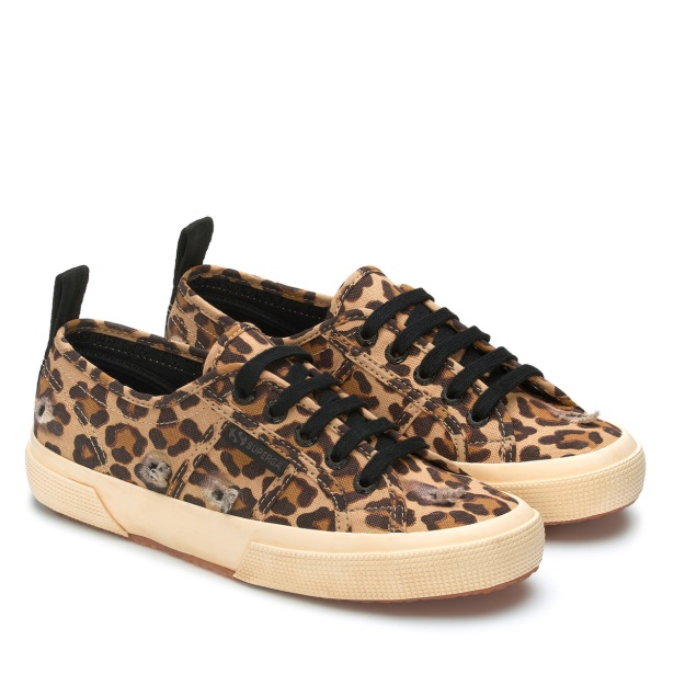 CA Superga 2750 Ripped Leopard Classic Leopard-Black