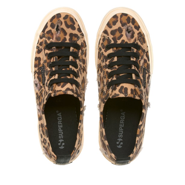 CA Superga 2750 Ripped Leopard Classic Leopard-Black