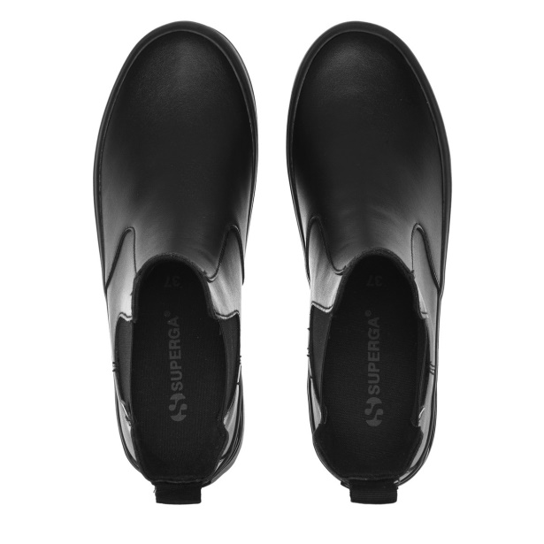 CA Superga 2678 Alpina Faux Leather Total Black
