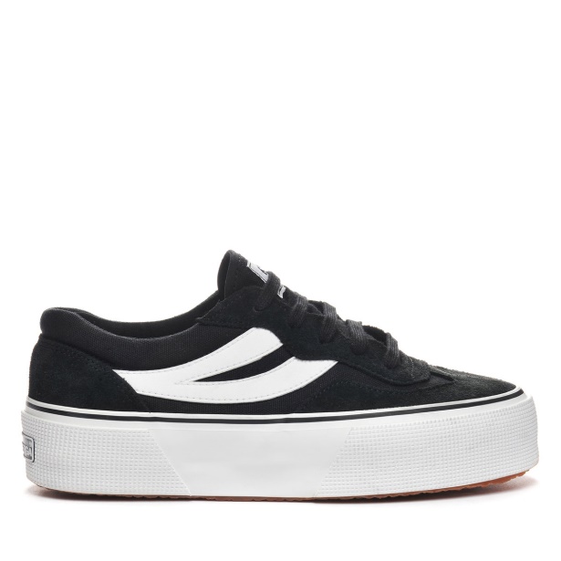CA Superga 3041 Revolley Colourblock Platform Black-White