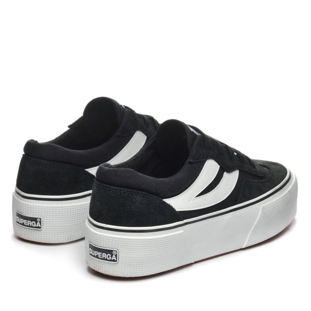 CA Superga 3041 Revolley Colourblock Platform Black-White