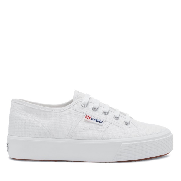 2730 Mid Platform White CA Superga