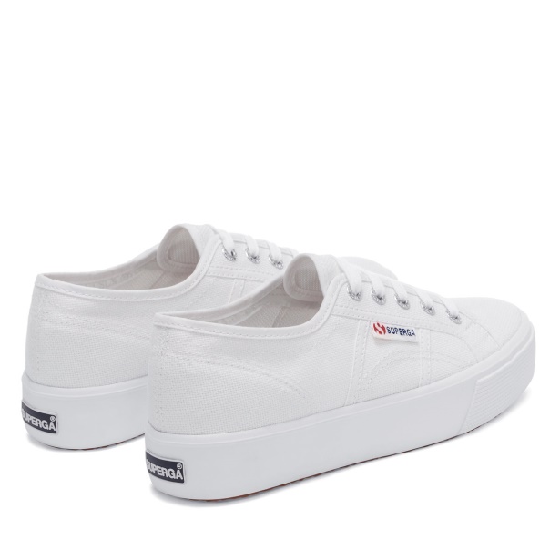 2730 Mid Platform White CA Superga