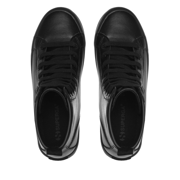 CA Superga 2643 Alpina Faux Leather Total Black