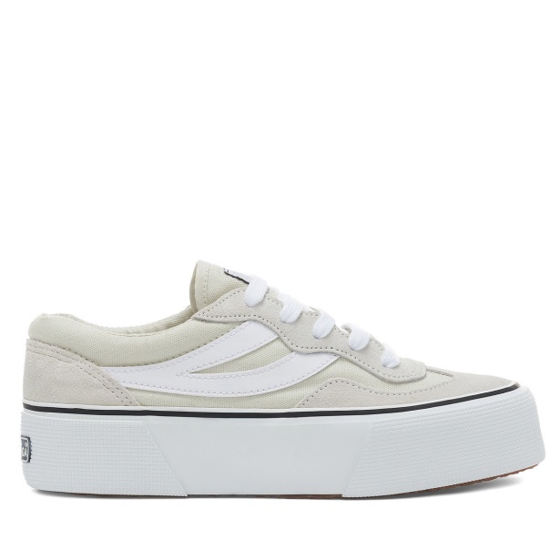 CA Superga 3041 Revolley Colourblock Platform White Milk-White