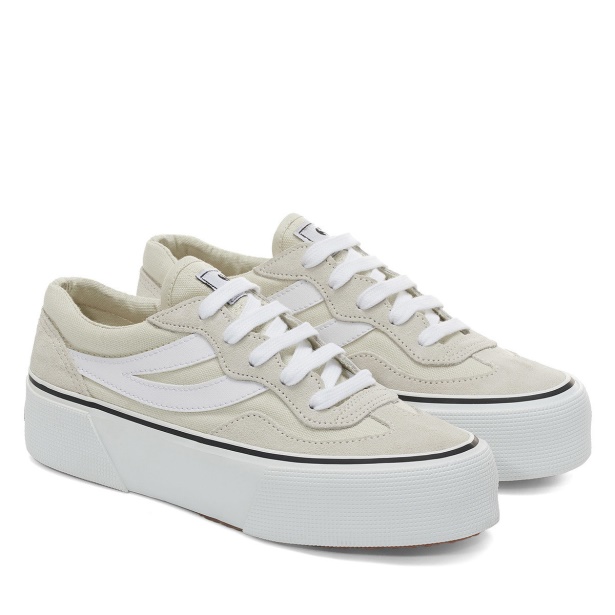 CA Superga 3041 Revolley Colourblock Platform White Milk-White