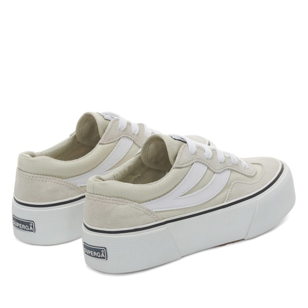 CA Superga 3041 Revolley Colourblock Platform White Milk-White