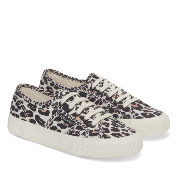 CA Superga 2750 Light Leopard Print Lt Beige Leopard-F Avorio