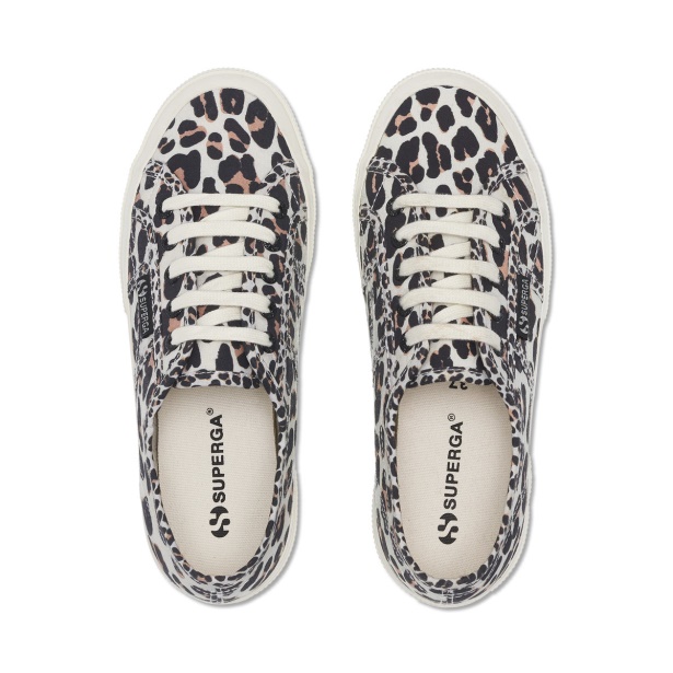 CA Superga 2750 Light Leopard Print Lt Beige Leopard-F Avorio