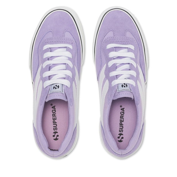 CA Superga 3041 Revolley Colourblock Platform Violet Lilla-White