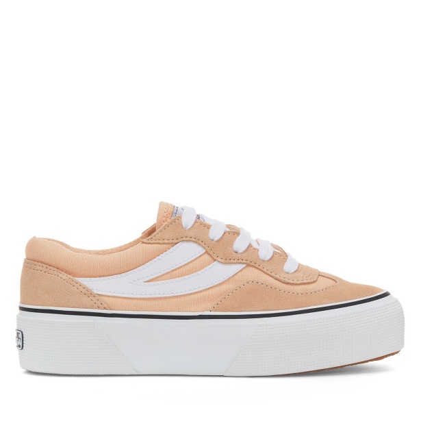 CA Superga 3041 Revolley Colourblock Platform Pink Peach-White