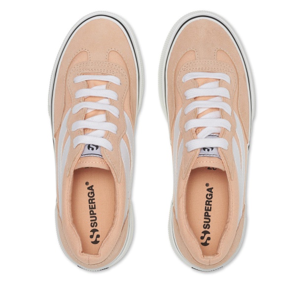 CA Superga 3041 Revolley Colourblock Platform Pink Peach-White