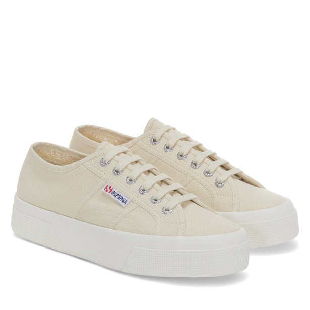 CA Superga 2740 Platform Beige Lt Eggshell-F Avorio