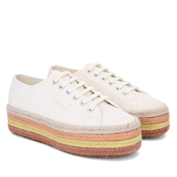 CA Superga 2790 Multicolour Rope White Avorio-Bgesso-Oapricot-B