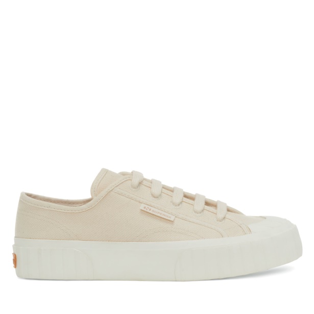 CA Superga 2630 Stripe Organic Canvas Beige Raw